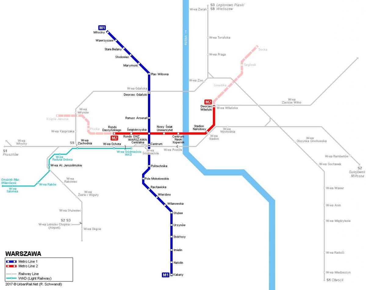 метроны газрын зураг польш